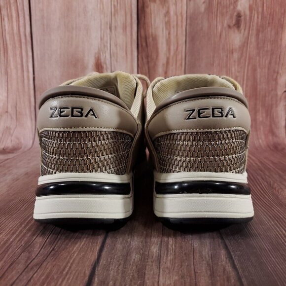 *READ* Zeba Mens Size 7 Wide Hands Free Beige Comfort Walking Slip On Shoes - Picture 13 of 16